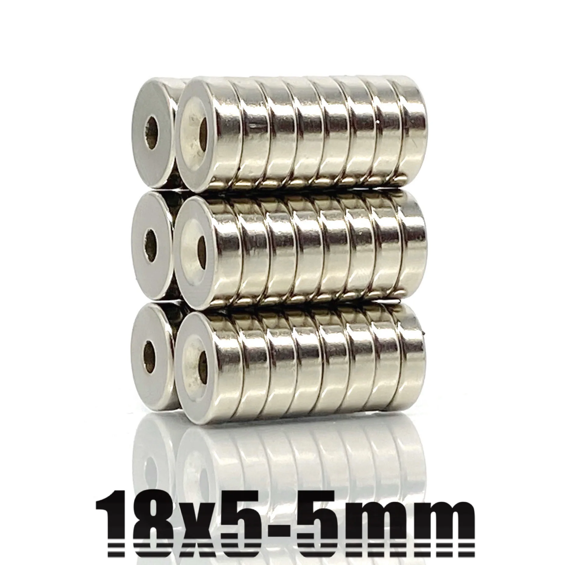 5-50 шт. 18x5-5 дисковые Редкоземельные неодимовые магниты 18x5 мм отверстие 5 мм потайной мощный магнит 18x5 мм круглый магнит 18*5-5