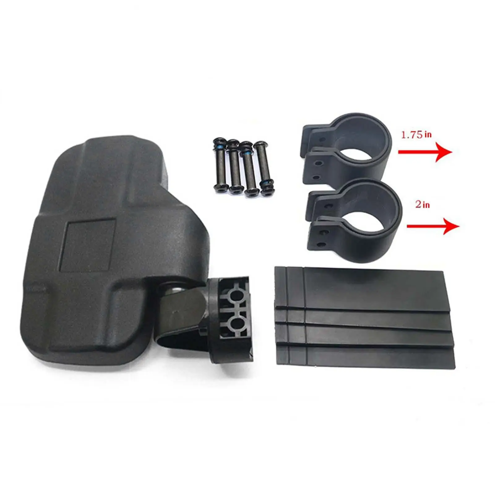 

2Pcs UTV Rearview Side Mirror 1.75"-2" Mount Accessories UTV Side View Mirrors for Four Wheel Off Road Vehicle Atvs