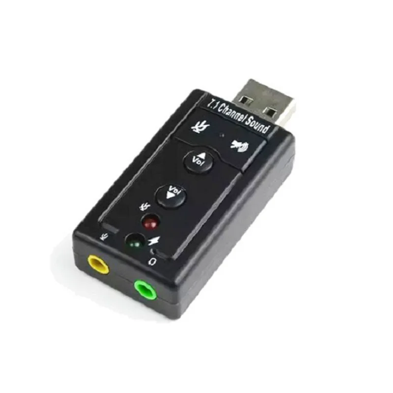 

New 7.1 External USB Sound Card USB To Jack 3.5mm Headphone Audio Adapter Micphone Sound Card for Mac Win Compter Android Linux