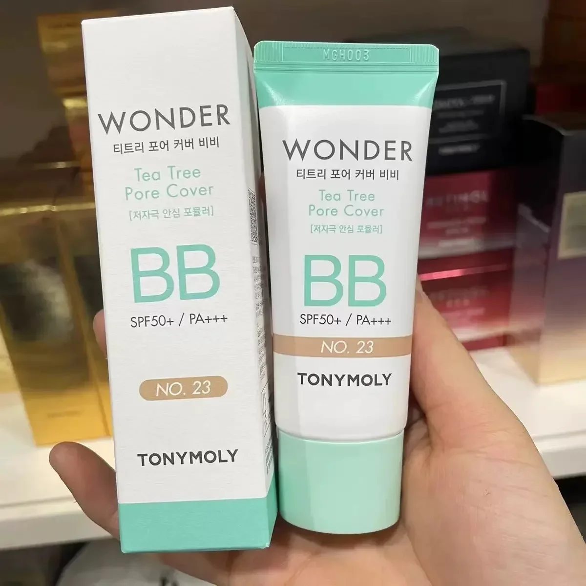 Корейский макияж Tonymoly BB крем-основа 30 мл SPF50 чудо чайное дерево праймер для