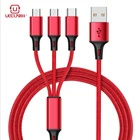 USB-кабель UEELR 3 в 1 для iPhone XS Max, XR, X, 8, 7, зарядное устройство, Micro USB-кабель для Android, USB Type-C, мобильный телефон кабели