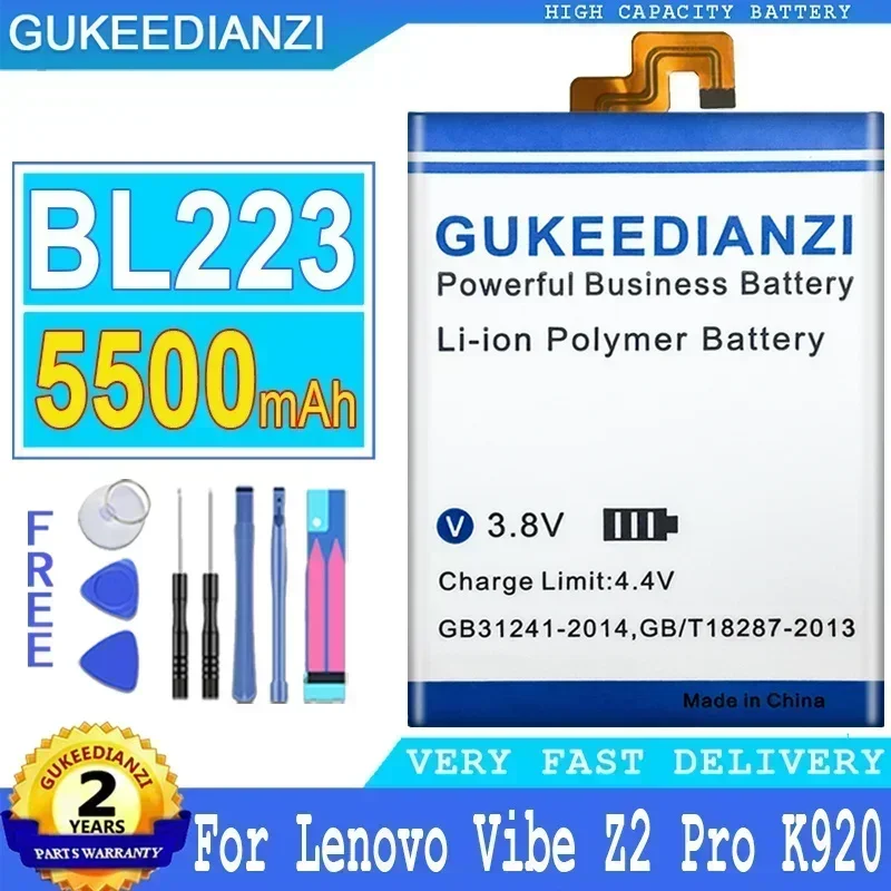 5500 мАч BL223 Сменный резервный аккумулятор большой емкости для мобильного телефона