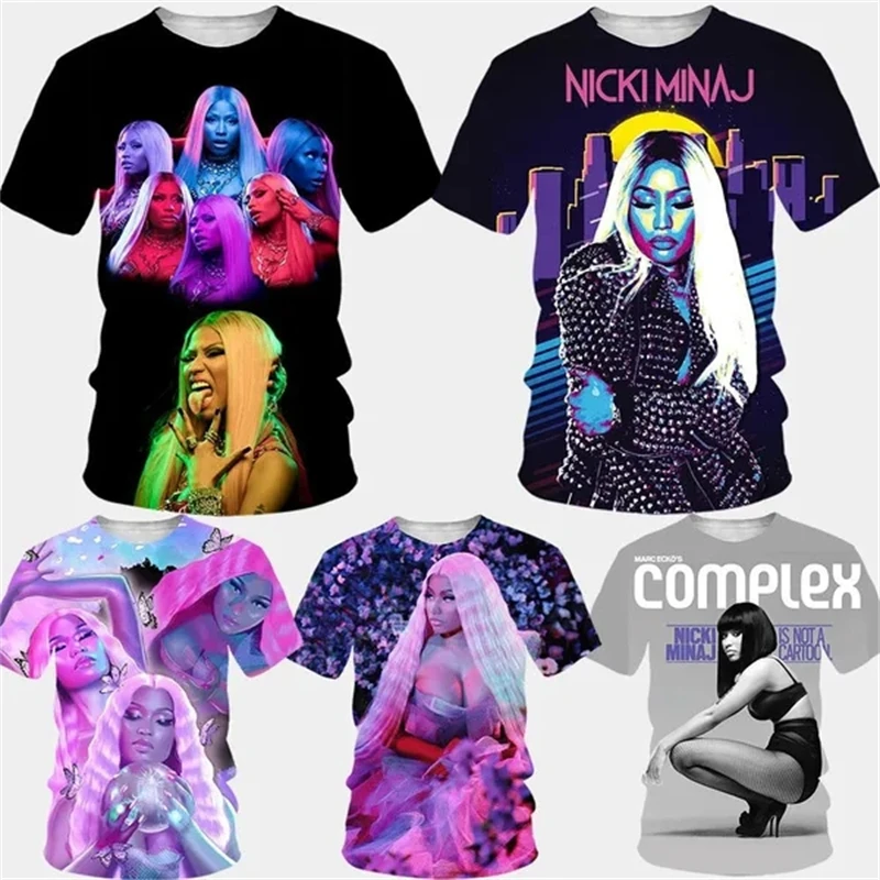 

Crossover Warm Singer Nicki Minaj Newest 3D Print Fashion T Shirts Weatshirt MenWomen Unisex Tops Hip-hop Harajuku Tshirts Tees