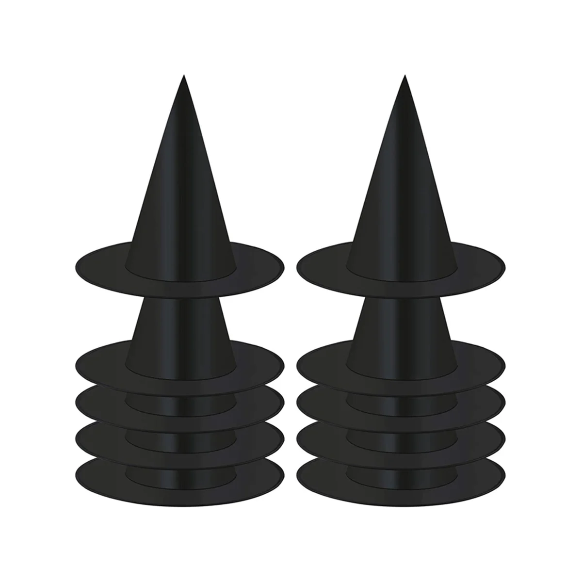

10-Pack Witch Hats Halloween Black Witch Hanging Hat Black Hat Witch Hat Halloween Christmas Party Costume Accessories