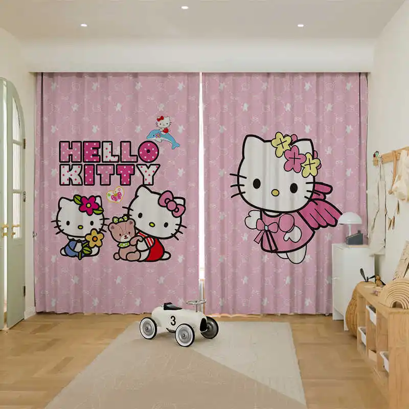 MINISO Hello Kitty детские шторы из полиэстера