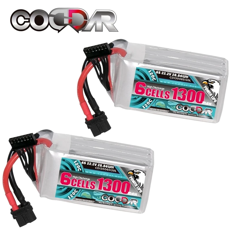 HRB 2 paquetes de 2S 5200mAh Lipo batería con enchufe EC5 7.4V 120C