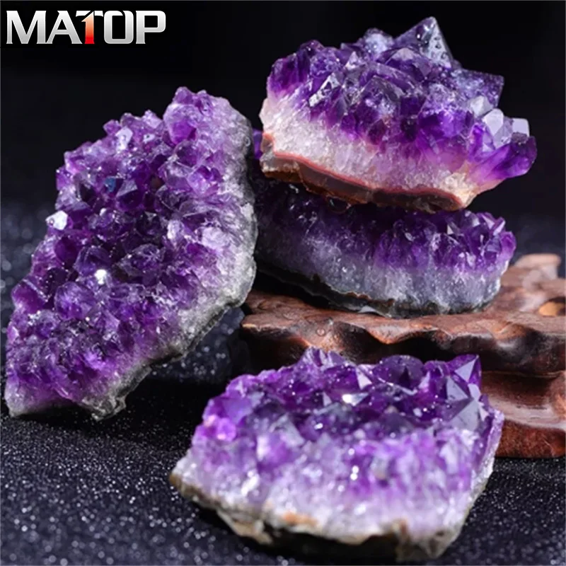 

10-70g 30-50mm Amethyst Geode Natural Crystal Quartz Stone Wand Point Energy Healing Mineral Stone Rock Home Decor Geode #14