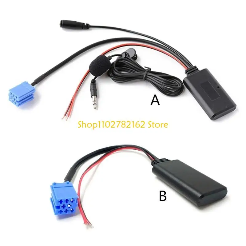 Фото 547B AUX-адаптер для микрофона, автомобильный беспроводной Bluetooth-совместимый 8-контактный соединительный кабель-адаптер, для