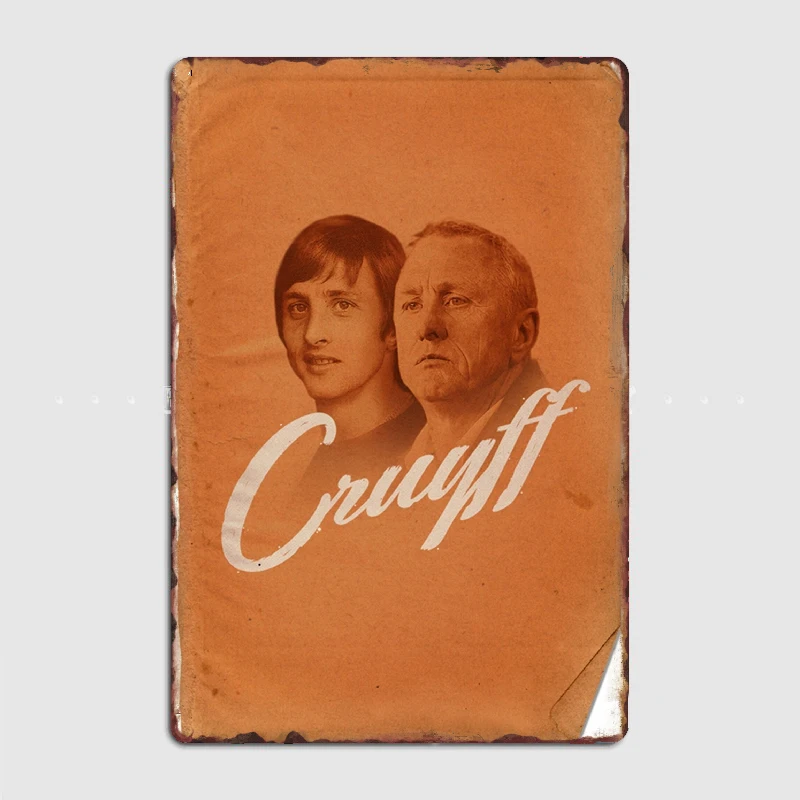 

Johan Cruyff Netherlands Metal Plaque Poster Club Home Bar Cave Classic Plaques Tin Sign Poster Room Wall Decor