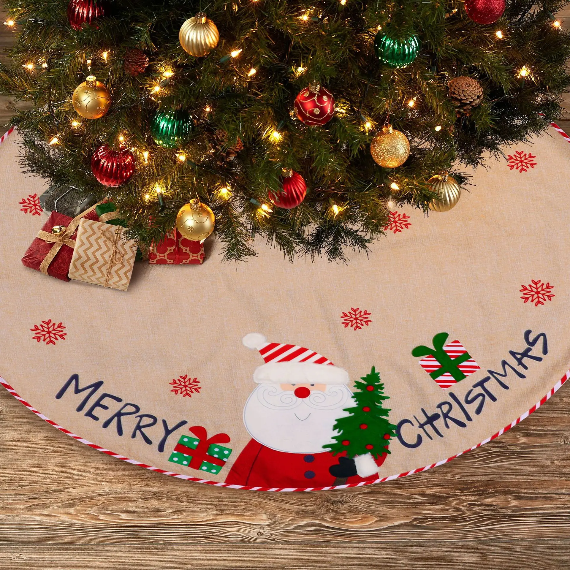 

Юбка в виде Санта-Клауса, снеговика, рождественской елки, украшение для дома на новый год, украшение для рождественской елки 2022, Рождественский Декор