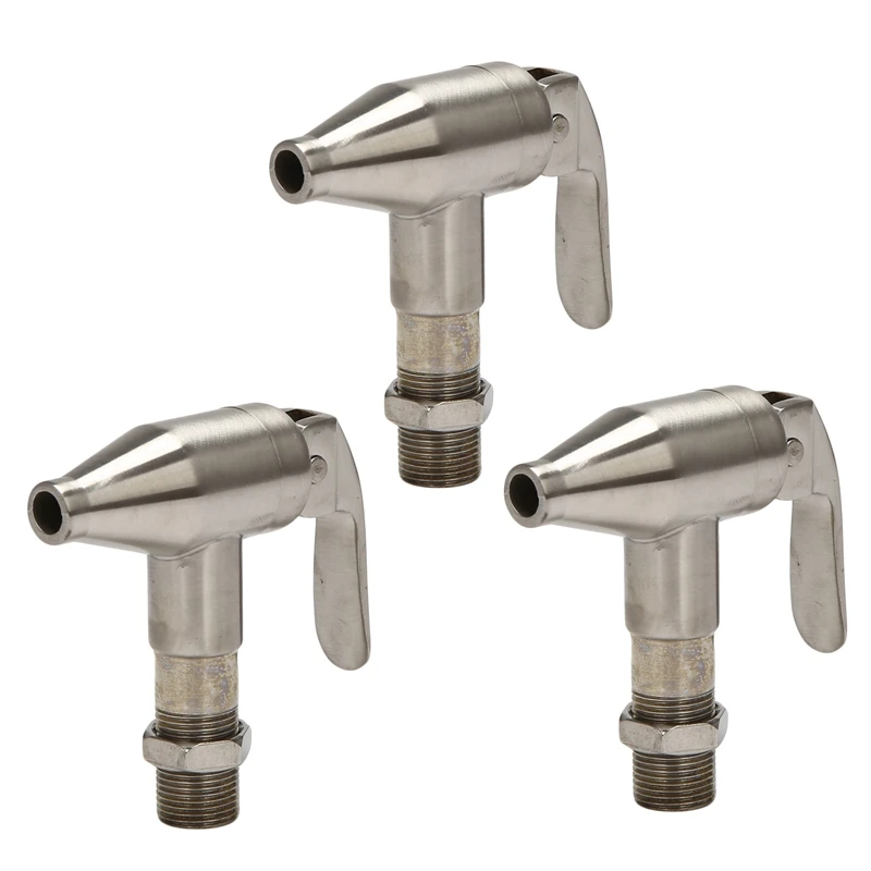 

3X Beverage Dispenser Replacement Spigot,Stainless Steel Polished Finished, Water Dispenser Replacement Faucet