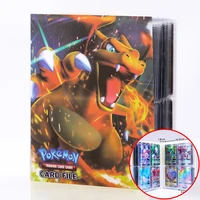 pokemon pikachu mewtwo charizard card 240pcs map letters album notebook storage folder collect book collectible card binder gift