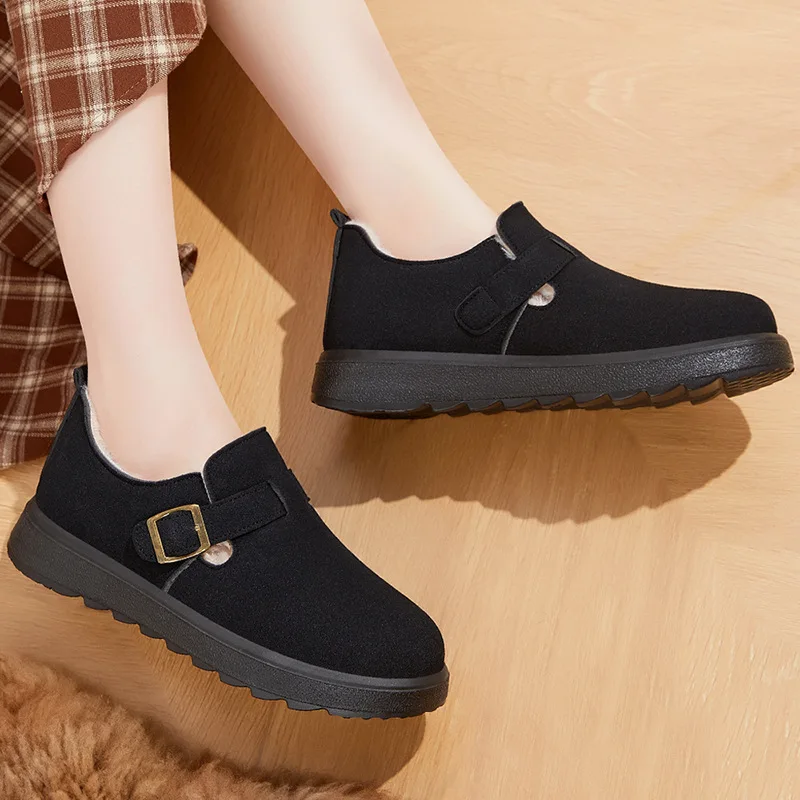 Утолщенная теплая обувь Boken повседневная короткая удобная женская зимняя новая