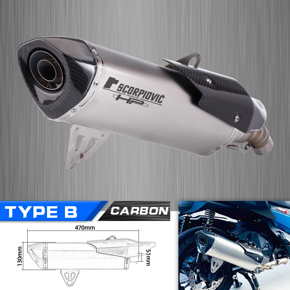 

Полная система для BMW C400X C400GT 2018 2019 2020 GP выхлопная труба из углеродного волокна