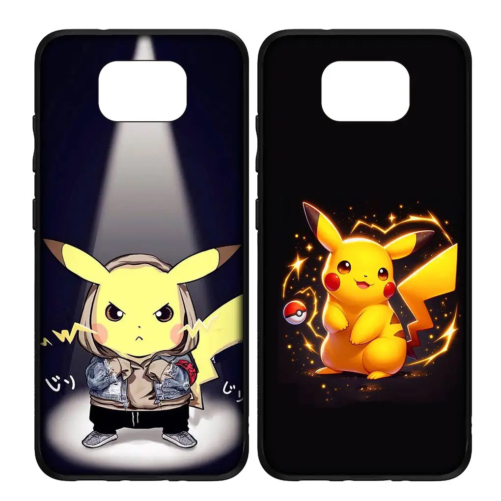 P-Pokemons GO Gengar P-Pikachus гибкий чехол для телефона Xiaomi Redmi Note 10 12 Pro 10A 10C 12C 10X 10S 8T C