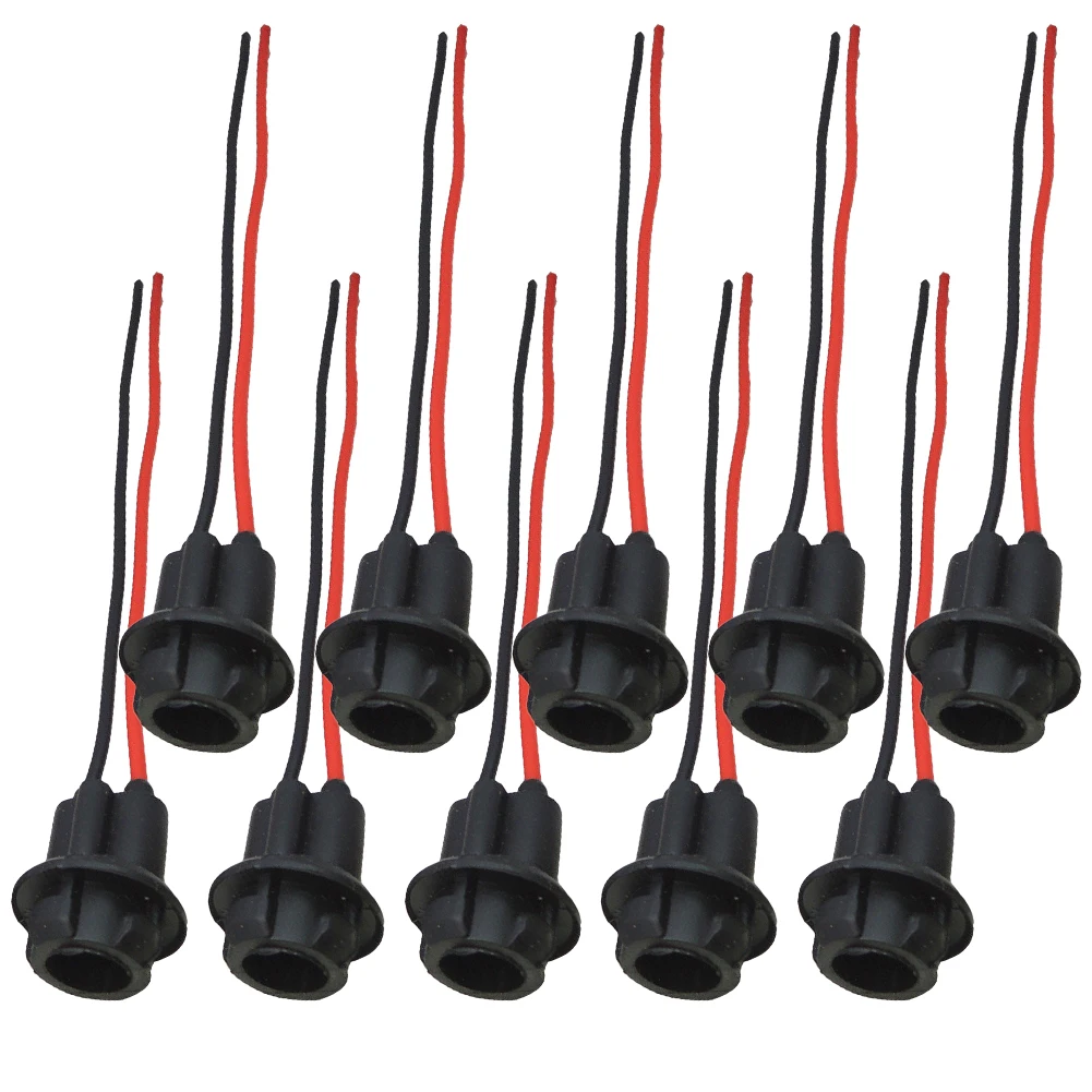 

DWCX 10Pcs Female Extension Wiring Harness Sockets Adapters Connectors 158 161 168 175 194 2823 2825 2827 904 906 912 921 W5W