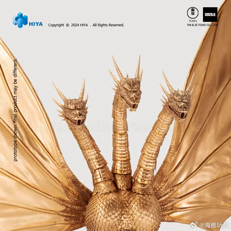 Фото В наличии: HIYA EBG0280 Godzilla Vs King Ghidorah 1991, подвижная модель King Ghidorah, подарок и коллекционный предмет №4