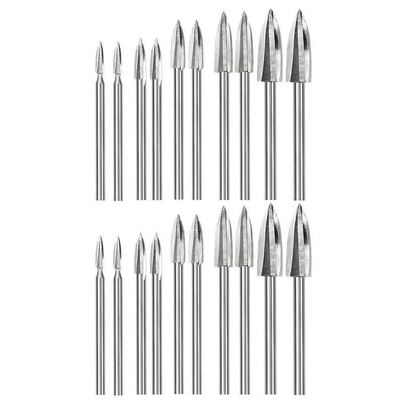 

20PCS Wood Carving Drill Bit Steel Carving Drill Bit Set Is Used For Woodworking Carbide Grinding Drill Bit Carving