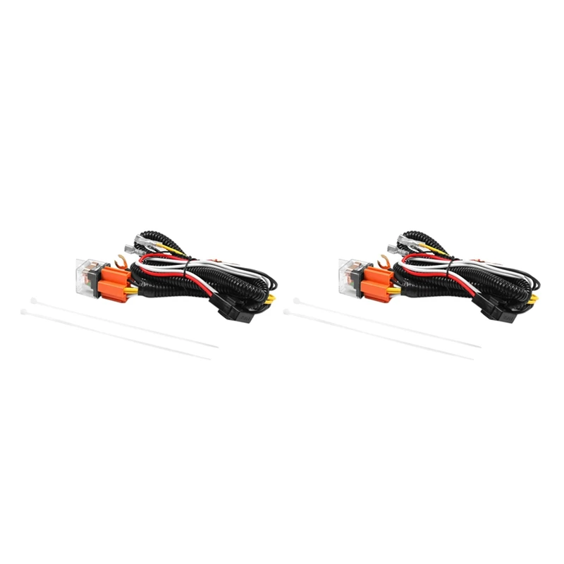 

2X 12V Horn Relay Wiring Harness Kit Grille Mount Blast Tone Horns Wiring Harness Plug For Car Truck Universal