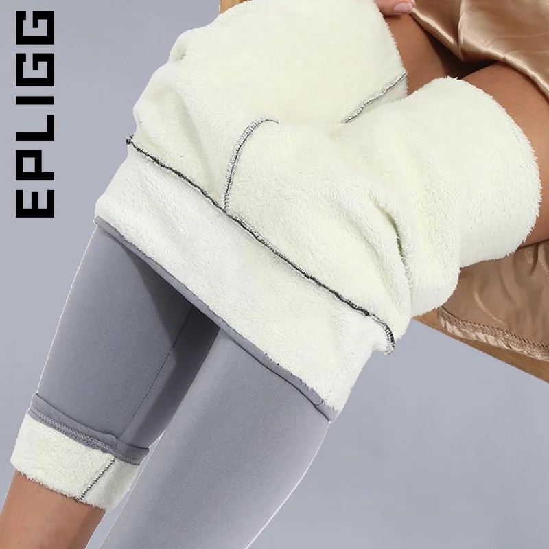 

Epligg Spring Summer Women Pants Compression Thick Lamb Wool Pants Baggy Sweatpants Bottoms Soft Long Female Mujer
