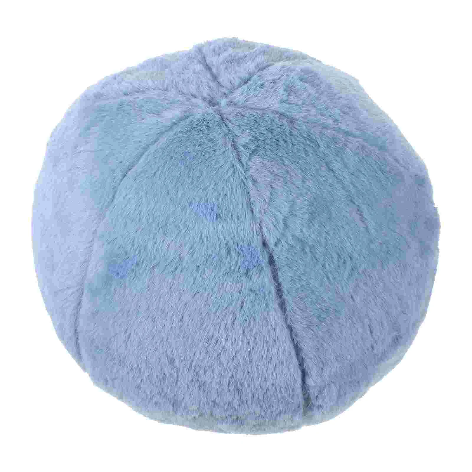 

Cozy Furry Cushion Decorative Throw Sphere Plush Ball Pillow Soft Household Cute Bathroom Decorations