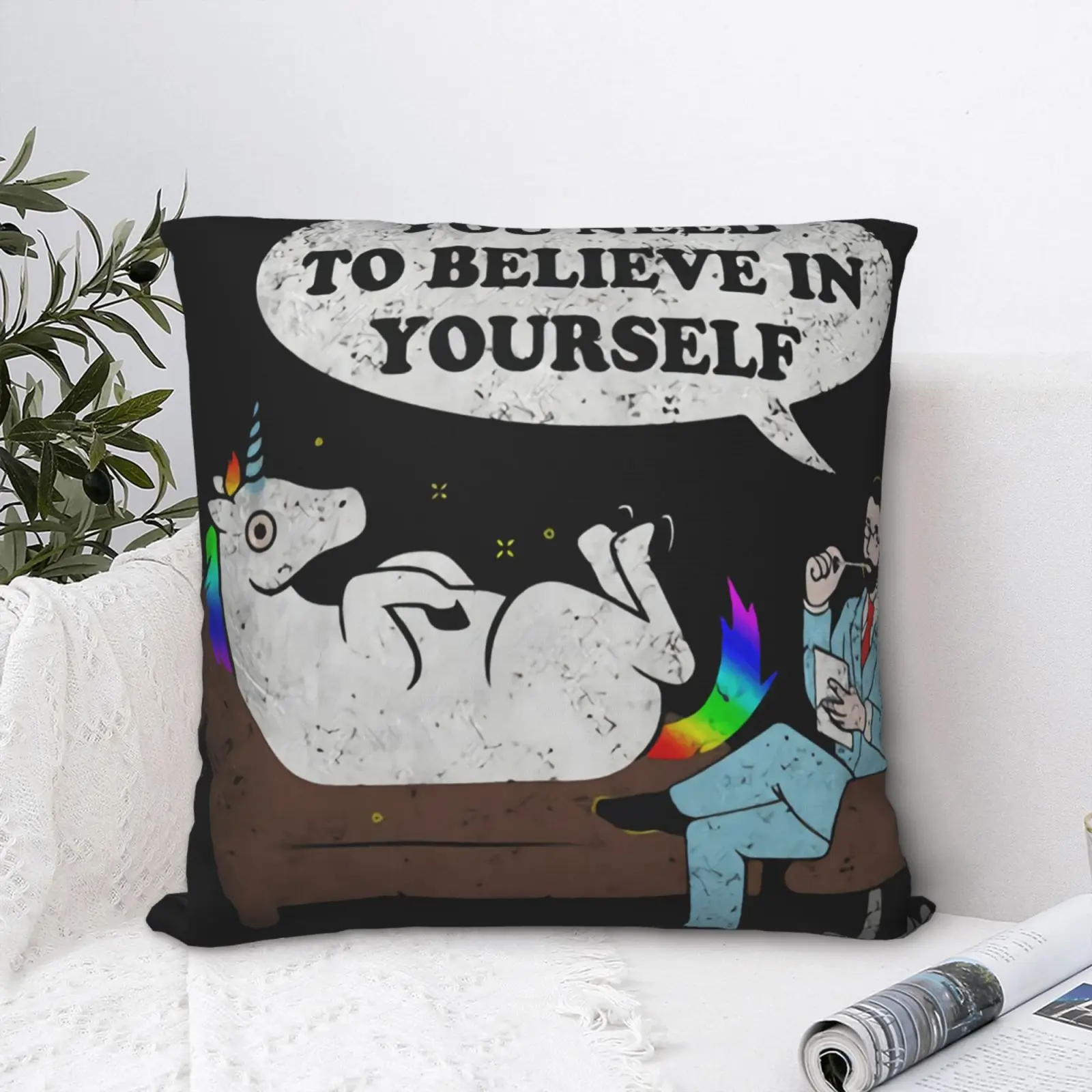 

Психоединорог Einhorn наволочка для подушки декоративные подушки для кровати роскошный аниме чехол для подушки для спальни Diy винтажный диван