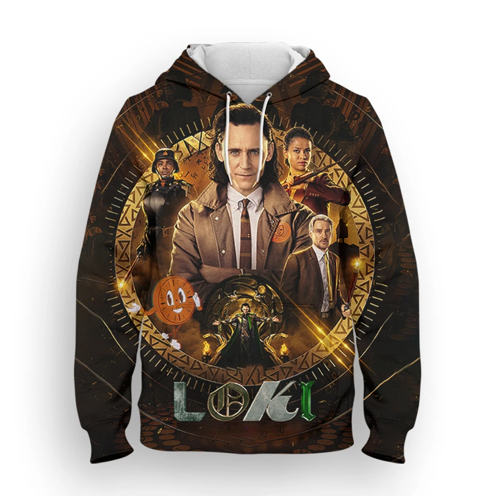 

Новинка весна-осень 2022, мужская толстовка с капюшоном из мультфильма «Marvel Loki Laufeyson»