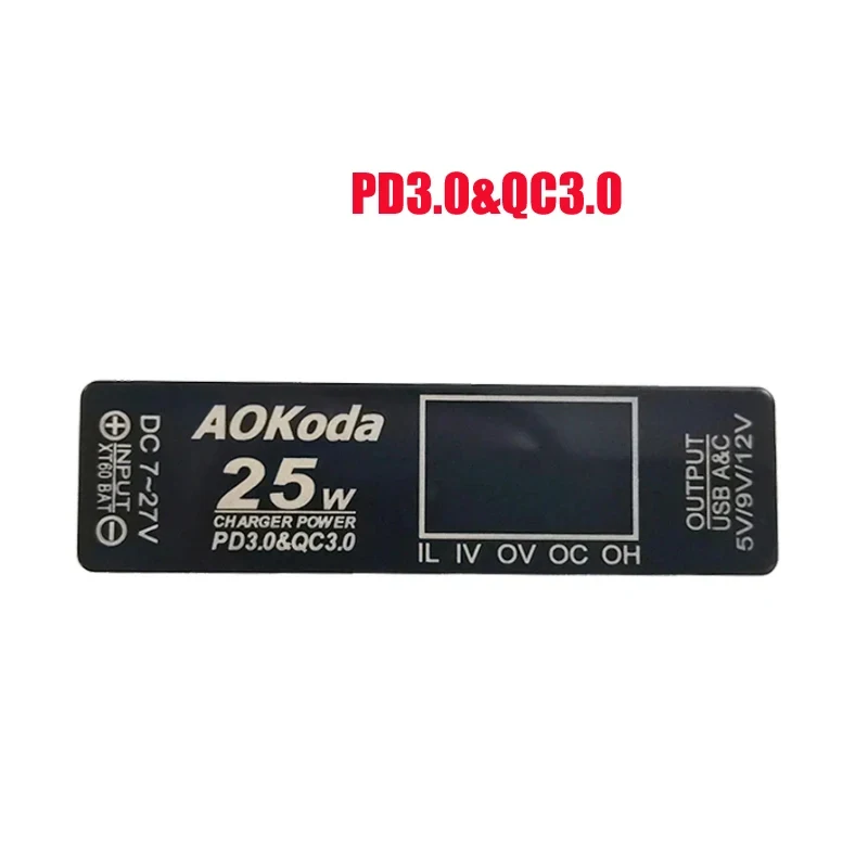 AOKoda XT60 для быстрой зарядки литий-полимерных аккумуляторов PD3.0 защита от