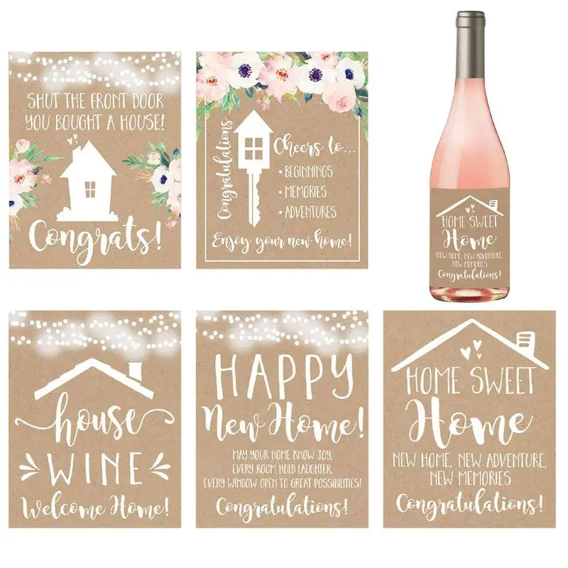 

Наклейки на новоселье, винные ярлыки, водонепроницаемая наклейка для упаковки, сделай сам, декор для свадьбы/дня рождения, подарок на помолвку