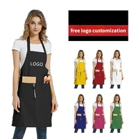 simple solid color cotton and linen apron with pockets kitchen apron aprons for woman with pockets nordic sleeveless apron