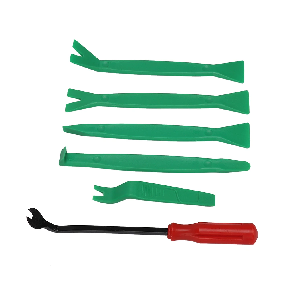 

6pcs set Dashboard Panel Door Car Radio Trim Installation Removal Tools Clip Plier Pry Bars Kit
