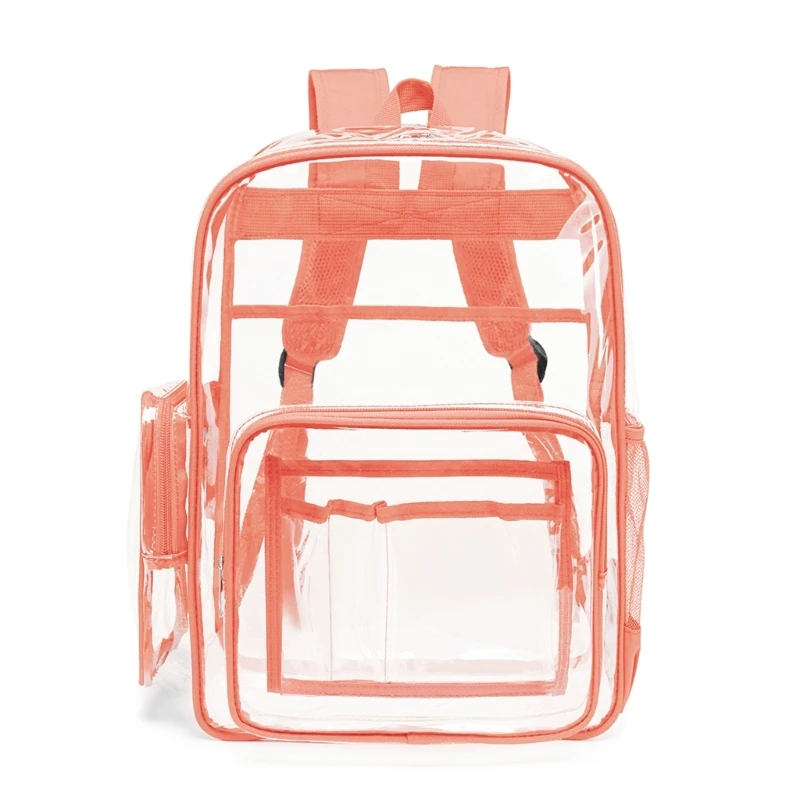 

Backpack Heavy Duty Clear Book Bag Waterproof School Bag See Through Plastic Book Bags for School, Work, College
