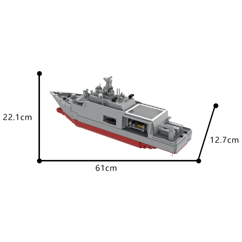MOC-152691 голландский военный боевой морской корабль модель корабля строительные