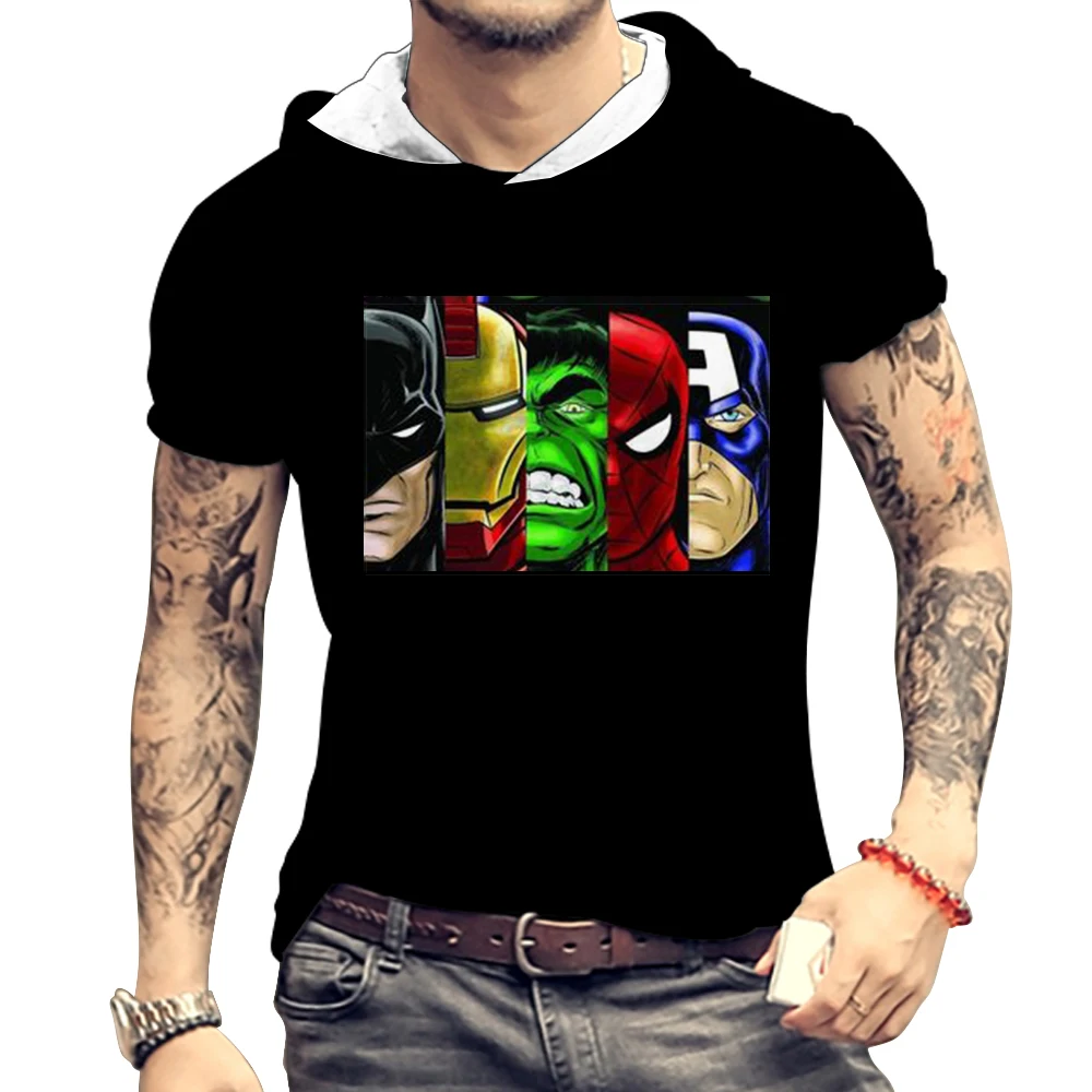 Мужская модная футболка Marvel женские модные футболки Капитана Америка блузка