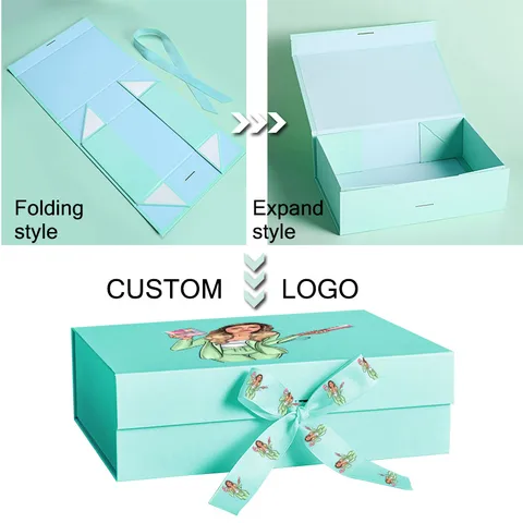 Большая подарочная коробка Flechazo  черная/розовая