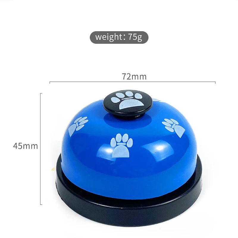 Pet Toy Training Interactive Toy Called Dinner Small Bell Footprint Ring Dog Toys For Teddy Puppy Cat Pet Call Feeding Reminder images - 6