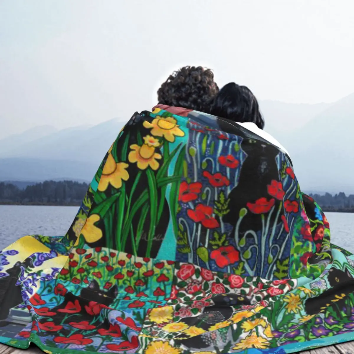 Many Black Cats An Ultra-Soft Micro Fleece Blanket