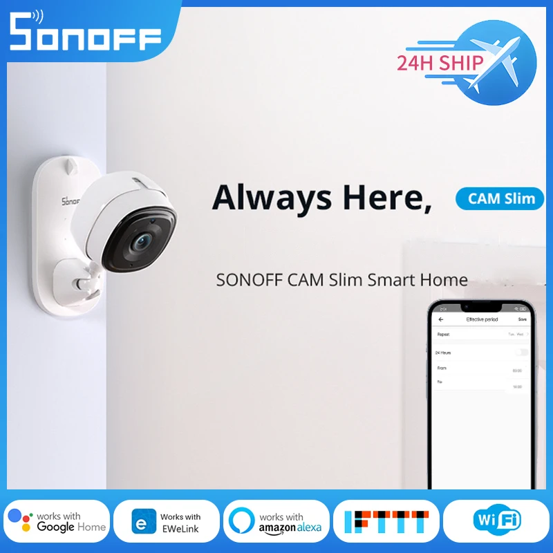 Умная камера видеонаблюдения SONOFF CAM Slim с поддержкой Wi-Fi 1080P |