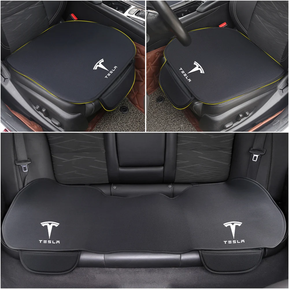 

Чехол на сиденье автомобиля Tesla Model 3 Y S X, наволочки для основной водителя Co-pilot на передние и задние сиденья, защитные аксессуары для интерьер...