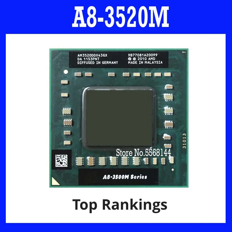 40% скидка AMD A8-Series A8 3520M 1 6 ГГц четырехъядерный четырехпоточный процессор AM3520DDX43GX