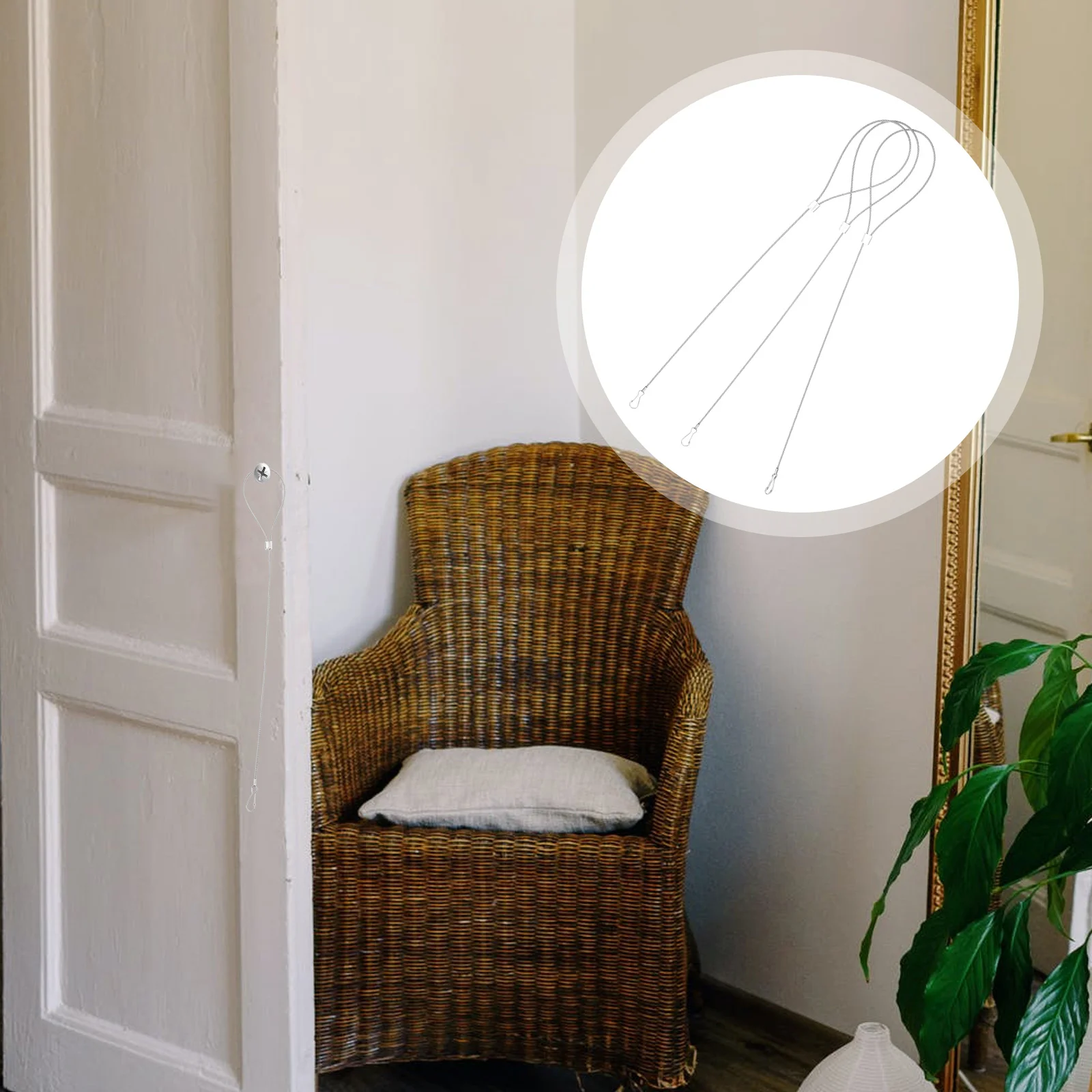 

Задвижка для ворот, защелка для кабеля, шнур для забора, деревянная СТАЛЬНАЯ ВЕРЕВКА, регулируемый Открыватель из нержавеющей стали, магнит...