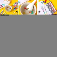 floating pen cartoon floating pattern student fun childrens whiteboard color pen painting puzzle brush r9e8