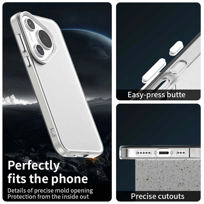 Чехол для Huawei Pura 70 Pro чехол Capas противоударный прозрачный матовый