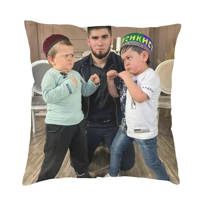 

Hasbulla Magomedov Fight Square Pillowcover Decoration Cushions Throw Pillow for Living Room Double-sided Printing