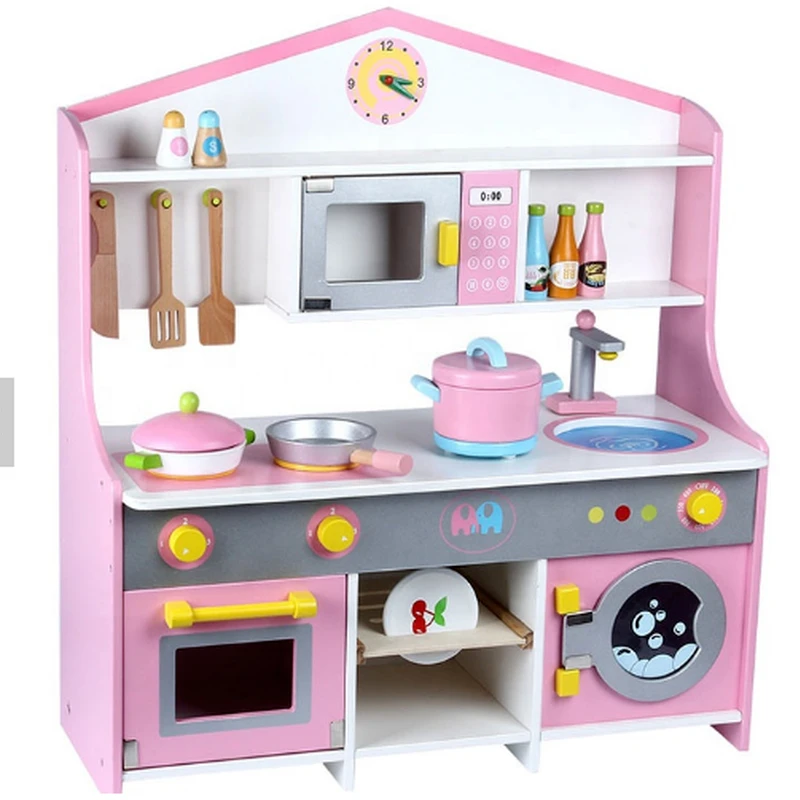 

Quality HOT Toys for Girls Wooden Sets Children's Pretend Play Toy Kitchen