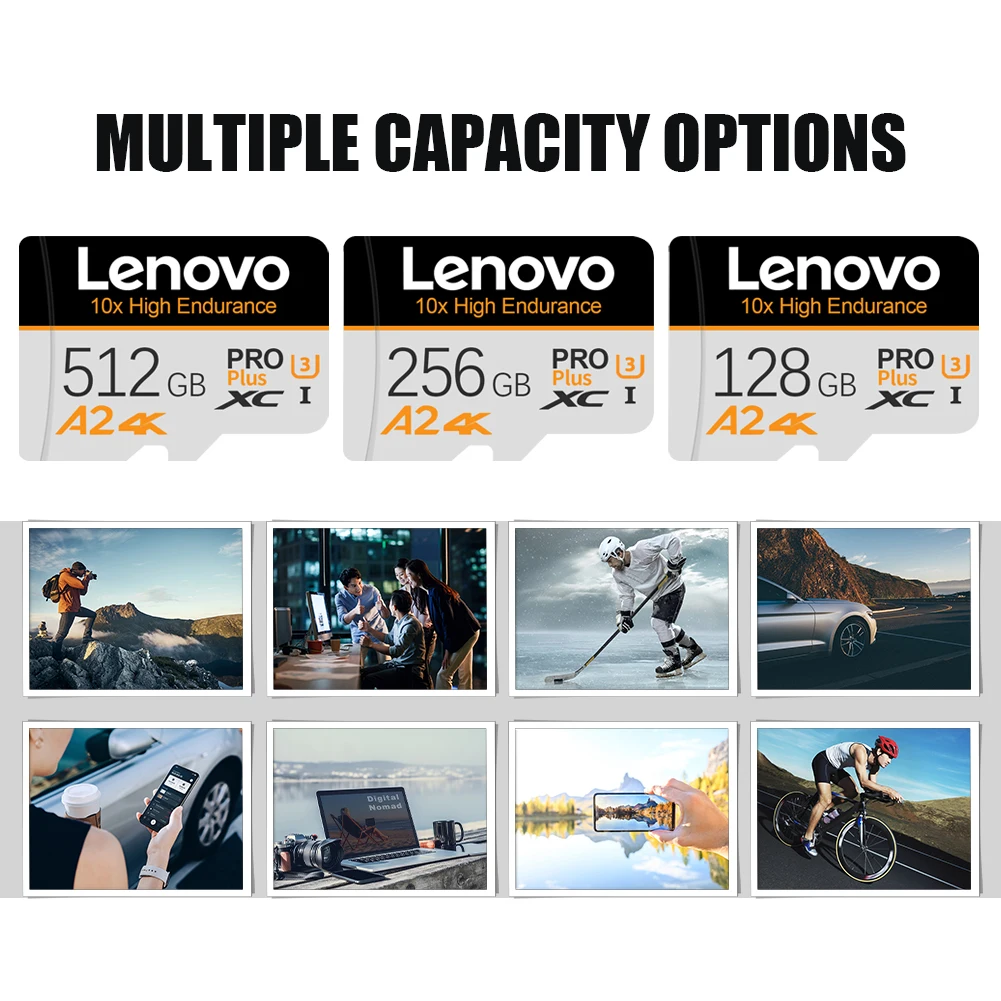 Смарт-карта Lenovo Mini SD-карта 256 ГБ 128 2 ТБ TF-карта 512 Minisd Flash Usb Pendrive