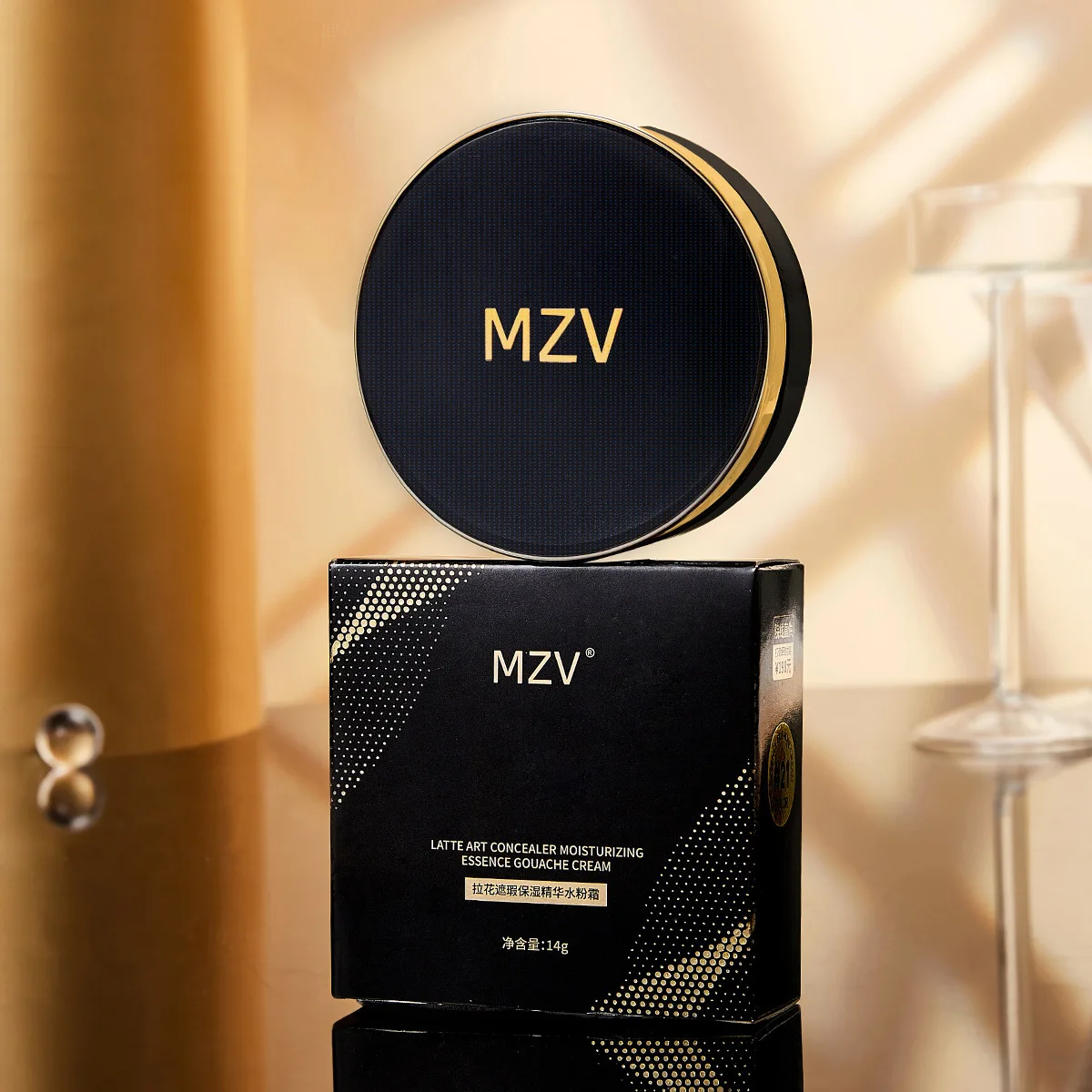 

MZV Flower Air Cushion Cream Foundation Full Cover Oil Control Waterproof Face Base Makeup Banzou Concealer