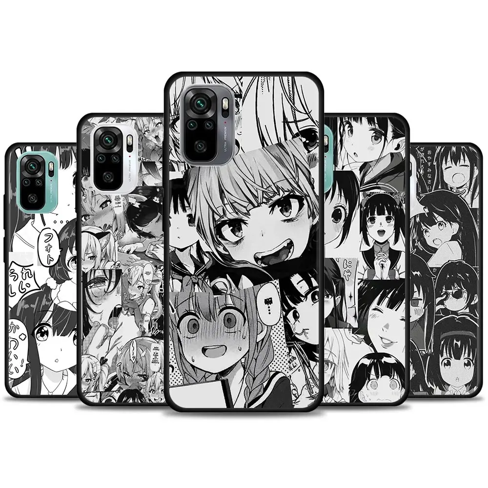 

Cute Kawaii Nifty Girl Anime Phone Case for Redmi 10 9 9A 9C 9i K20 K30 K40 Case Plus Note 10 11 Pro Soft Silicone