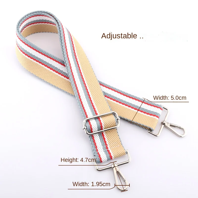Colorful Bag Wide Shoulder Bag Strap Replacement Adjustable Wallet Handbag Messenger Bag Shoulder Strap Leather DIY Accessories