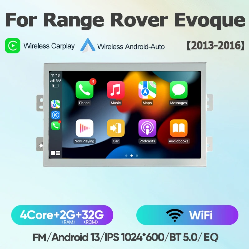 

Для Land Range Rover Evoque Android 13 2012-2018 автомобильный радиоприемник мультимедийный плеер GPS-навигация DSP BTCarplay android автоэкран